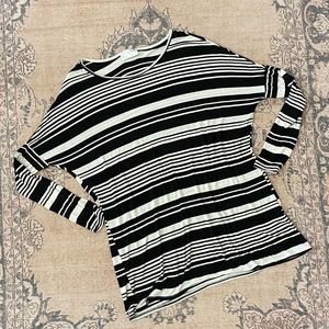 DD designs striped piko style top, S, NWOT
